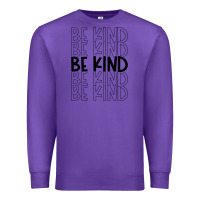 Purple be kind Premium Sweatshirt - Unal Design