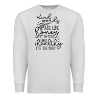 Dove Grey kind Premium Sweatshirt - Unal Design