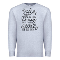 Heather Grey kind Premium Sweatshirt - Unal Design