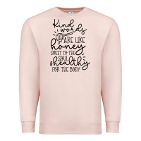 Pale Pink kind Premium Sweatshirt - Unal Design