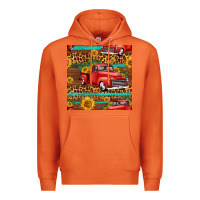 Carrot western farm truck seamless pattern Premium Hoodie - HRA Design Shop