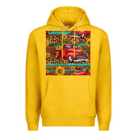 Lemon western farm truck seamless pattern Premium Hoodie - HRA Design Shop