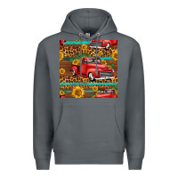 Rock western farm truck seamless pattern Premium Hoodie - HRA Design Shop