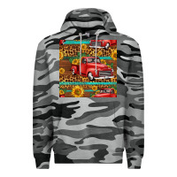 Slate Camo western farm truck seamless pattern Premium Hoodie - HRA Design Shop