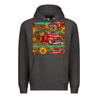 Smoke western farm truck seamless pattern Premium Hoodie - HRA Design Shop