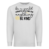 Dove Grey be kind Premium Sweatshirt - Unal Design
