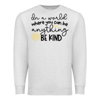 Oatmeal Heather be kind Premium Sweatshirt - Unal Design