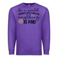 Purple be kind Premium Sweatshirt - Unal Design