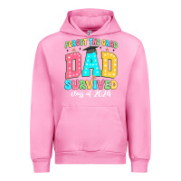 Fuchsia Pink forget the grad dad survived class of 2024 Urban Hoodie - JahusDesignShop