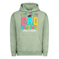 Pigment Oil Green forget the grad dad survived class of 2024 Urban Hoodie - JahusDesignShop