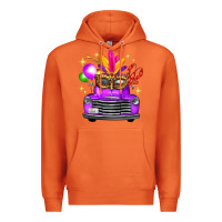 Carrot mardi gras truck leopard mask Premium Hoodie - FaDigitalArtStudio