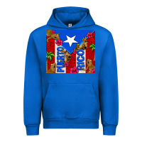 Cobalt puerto rico coqui leopard Urban Hoodie - AdoDesignShop