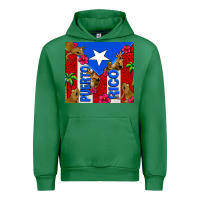 Emerald puerto rico coqui leopard Urban Hoodie - AdoDesignShop