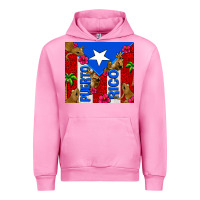 Fuchsia Pink puerto rico coqui leopard Urban Hoodie - AdoDesignShop