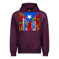 Mauve Wine puerto rico coqui leopard Urban Hoodie - AdoDesignShop