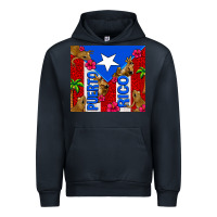 Navy puerto rico coqui leopard Urban Hoodie - AdoDesignShop
