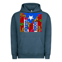 Pigment Midnight Navy puerto rico coqui leopard Urban Hoodie - AdoDesignShop