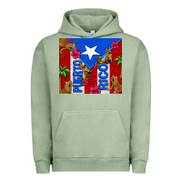 Pigment Oil Green puerto rico coqui leopard Urban Hoodie - AdoDesignShop