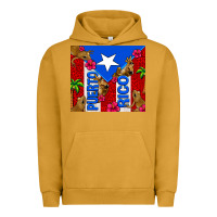 Pigment Peanut Butter puerto rico coqui leopard Urban Hoodie - AdoDesignShop