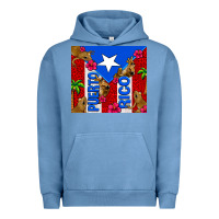 Pigment Pebble Blue puerto rico coqui leopard Urban Hoodie - AdoDesignShop