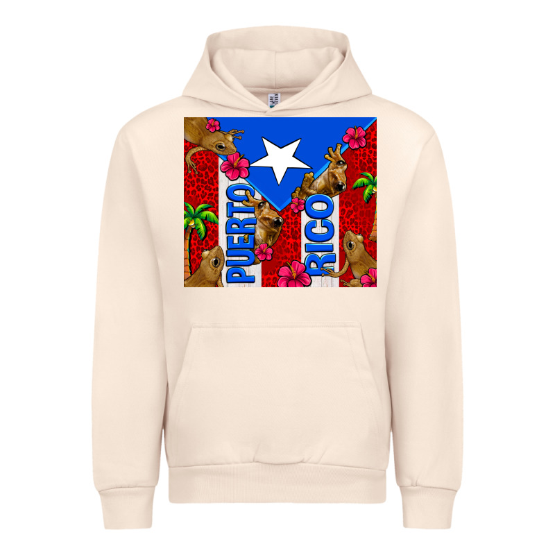 Puerto Rico Coqui Leopard Urban Hoodie by AdoDesignShop | Teevron