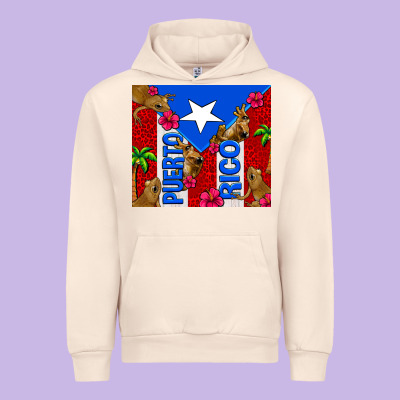 Puerto Rico Coqui Leopard Urban Hoodie Designed By Adodesignshop