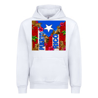 White puerto rico coqui leopard Urban Hoodie - AdoDesignShop
