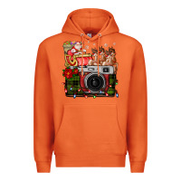 Carrot Christmas Santa Vintage Camera Premium Hoodie - FaDigitalArtStudio