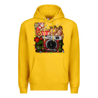 Lemon Christmas Santa Vintage Camera Premium Hoodie - FaDigitalArtStudio