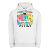 Pigment Lunar Rock forget the grad mom survived class of 2024 Urban Hoodie - JahusDesignShop