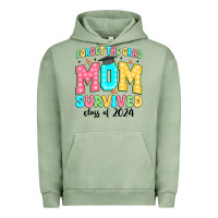 Pigment Oil Green forget the grad mom survived class of 2024 Urban Hoodie - JahusDesignShop