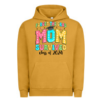 Pigment Peanut Butter forget the grad mom survived class of 2024 Urban Hoodie - JahusDesignShop