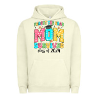 Pigment Pistachio forget the grad mom survived class of 2024 Urban Hoodie - JahusDesignShop