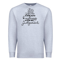 Heather Grey kindness Premium Sweatshirt - Unal Design