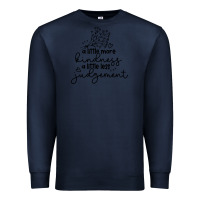 Navy kindness Premium Sweatshirt - Unal Design
