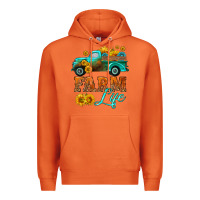 Carrot farm truck  farm life with sunflower Premium Hoodie - HRA Design Shop
