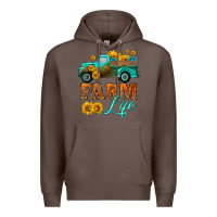 Coffee farm truck  farm life with sunflower Premium Hoodie - HRA Design Shop