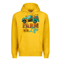 Lemon farm truck  farm life with sunflower Premium Hoodie - HRA Design Shop