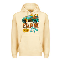 Pina Colada farm truck  farm life with sunflower Premium Hoodie - HRA Design Shop