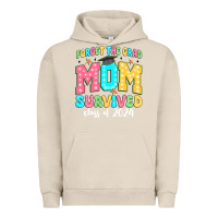 Pigment French Oak forget the grad mom survived class of 2024 Urban Hoodie - JahusDesignShop