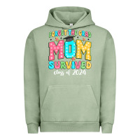 Pigment Oil Green forget the grad mom survived class of 2024 Urban Hoodie - JahusDesignShop