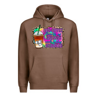 Chestnut iced coffee sarcasm Premium Hoodie - RacoonDesign