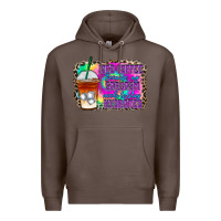 Coffee iced coffee sarcasm Premium Hoodie - RacoonDesign
