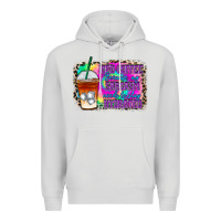 Dove Grey iced coffee sarcasm Premium Hoodie - RacoonDesign