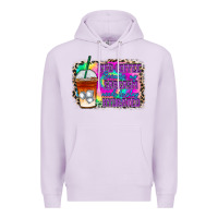 Lilac iced coffee sarcasm Premium Hoodie - RacoonDesign