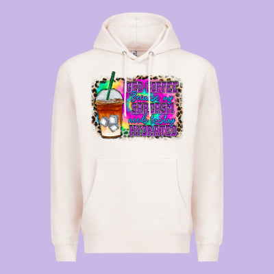 Iced Coffee Sarcasm Premium Hoodie Designed By Racoondesign