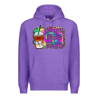 Purple iced coffee sarcasm Premium Hoodie - RacoonDesign