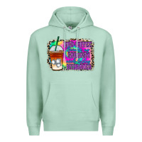Seafoam iced coffee sarcasm Premium Hoodie - RacoonDesign