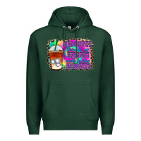 Sports Green iced coffee sarcasm Premium Hoodie - RacoonDesign