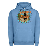 Pigment Pebble Blue Amarillo by morning Urban Hoodie - JahusDesignShop